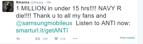 Rihannatweet