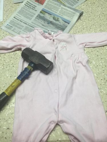 The sledgehammer used in the rescue. Source: Steve Eckel