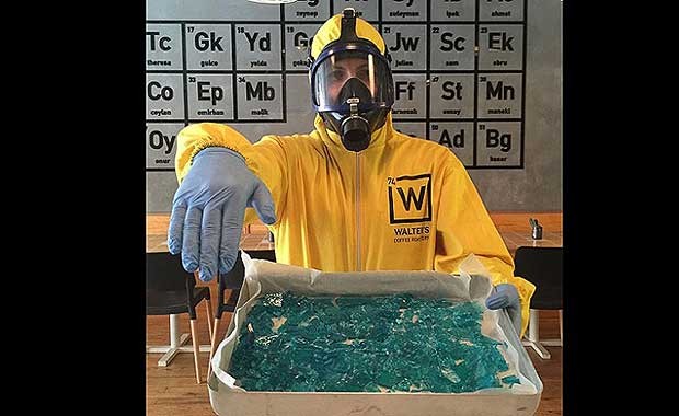 "Blue Ice" Candy samples. Source: Facebook/Walter's Coffee Roastery