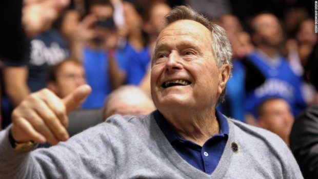 George H.W. Bush in 2014; Source: CNN