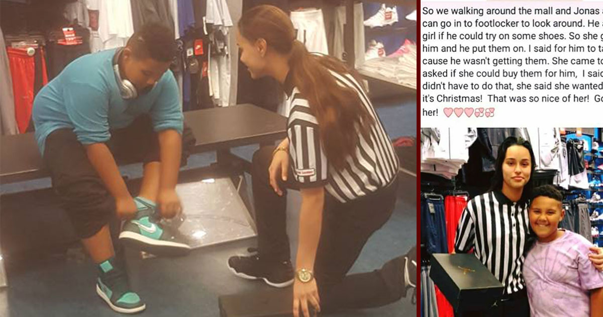 Foot Locker Employee Jadyn Vasquez Paid for a Young Boy's Shoes