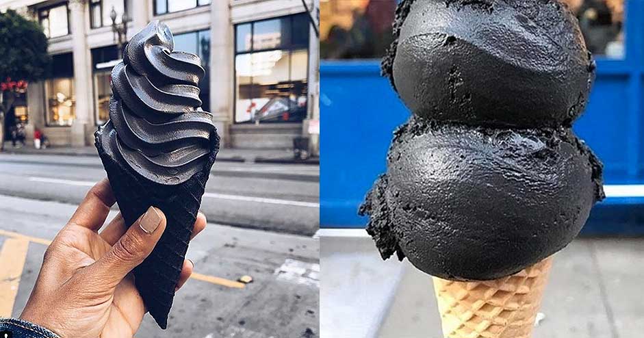 Black Ice Cream Is All The Rage In 2017 In The United States And Canada